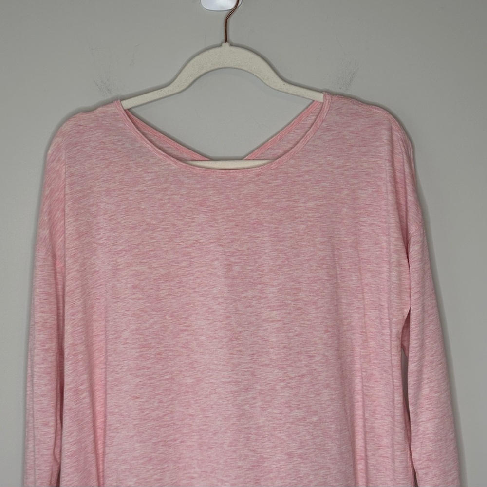 Lululemon Back To It long sleeve porcelain Pink Crisscross Back size 8 - Picture 7 of 13